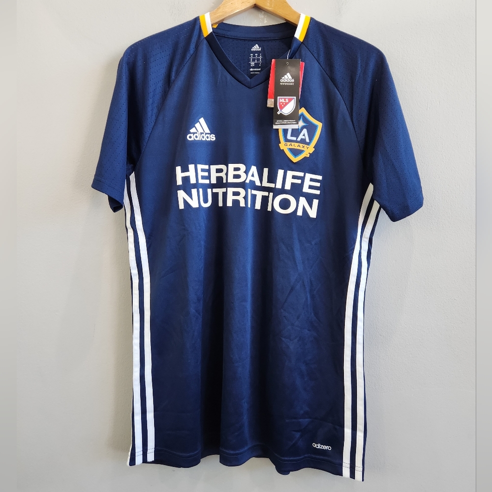 Adidas MLS LA Galaxy Training Top Jersey 2015/16 Navy Blue Men’s Size Medium